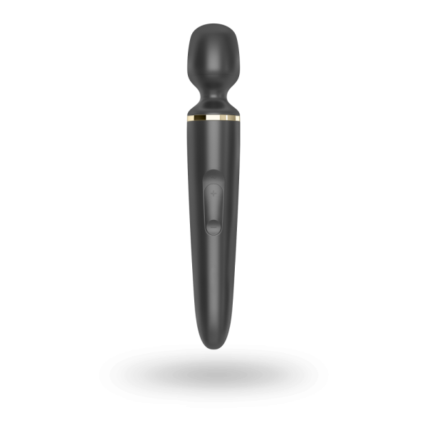 купити Вібромасажер Satisfyer Wand-er Woman (Black/Gold), водонепроникний, потужний, розмір XXL