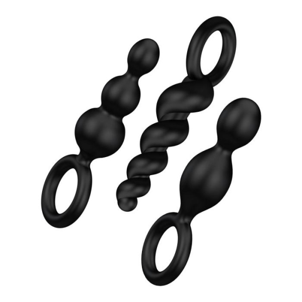 купити Набір анальних іграшок Satisfyer Plug black (set of 3) — Booty Call, макс. діаметр 3 см