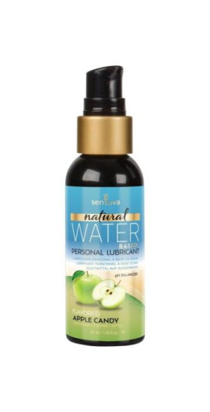 купить Смазка на водной основе Sensuva Natural Water-Based Apple Candy (57мл) без глицерина и парабенов