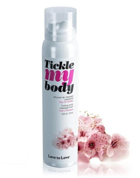 купить Массажная пена Love To Love TICKLE MY BODY Cherry Blossom (150 мл) увлажняющая