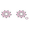 фото Пэстис из кристаллов Petits Joujoux Gloria set of 2 - Black/Pink, украшение на грудь