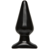 фото Анальная пробка Doc Johnson Smooth Classic Large - Black, макс. диаметр 5,7см