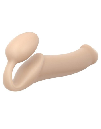 Безремневий страпон Strap-On-Me Flesh XL, повністю регульований, діаметр 4,5см