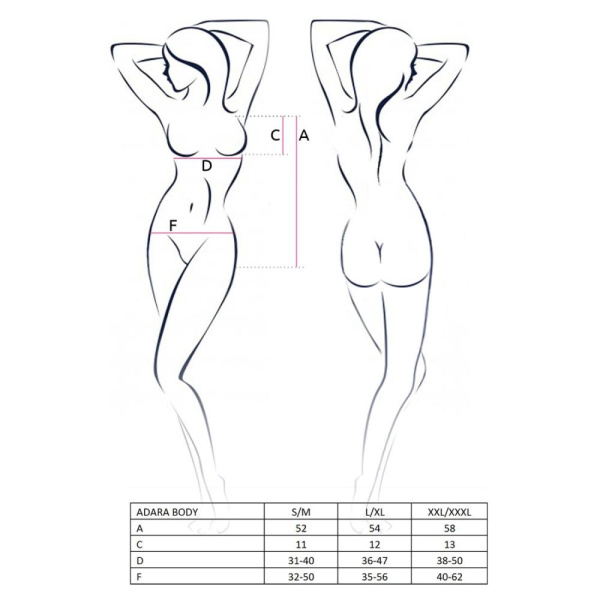 купить Боди монокини ADARA BODY black XXL/XXXL - Passion
