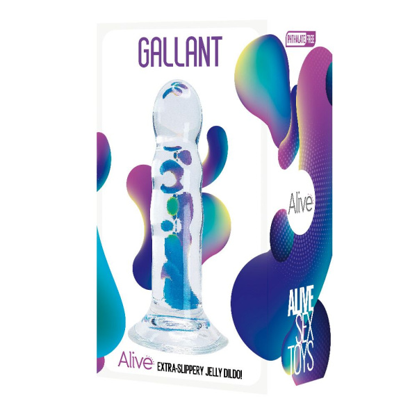 купить Прозрачный фаллоимитатор Alive Gallant Jelly Dildo