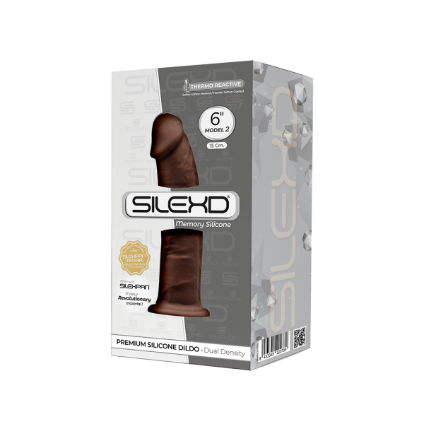 купить Фаллоимитатор SilexD Robby Brown (MODEL 2 size 6in), двухслойный, силикон+Silexpan, диаметр 3,5 см