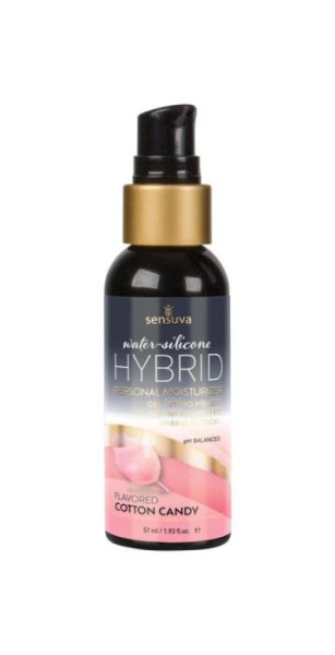 купить Смазка водно-силиконовая Sensuva Hybrid Cotton Candy (57 мл) без сахара, можно для оральных ласк