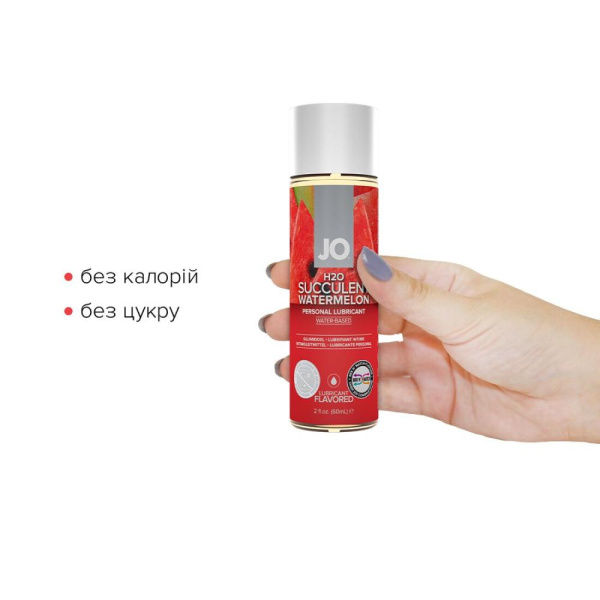купить Смазка на водной основе System JO H2O — Watermelon (60 мл) без сахара, растительный глицерин