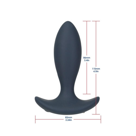 фото Анальная пробка с пульсацией Lux Active – Throb – 4.5" Anal Pulsating Massager, пульт ДУ  || фото Анальна пробка з пульсацією Lux Active – Throb – 4.5" Anal Pulsating Massager, пульт ДК 