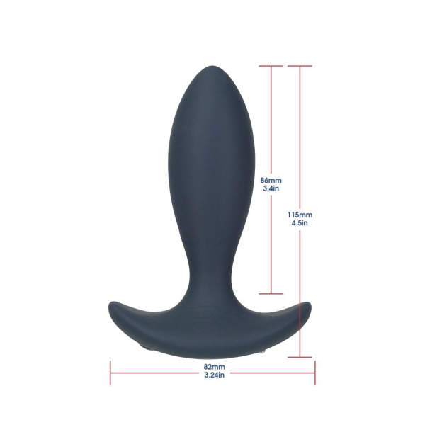 купить Анальная пробка с пульсацией Lux Active – Throb – 4.5" Anal Pulsating Massager, пульт ДУ