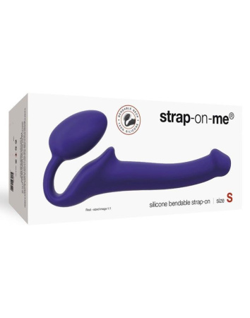 фото Безремневой страпон Strap-On-Me Violet S, полностью регулируемый, диаметр 2,7см  || фото Безремневий страпон Strap-On-Me Violet S, повністю регульований, діаметр 2,7см 