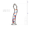 фото Стеклянный дилдо с изгибами и рисунком Gildo Glass Dildo No. 3  || фото Скляний ділдо з вигинами і малюнком Gildo Glass Dildo No. 3 