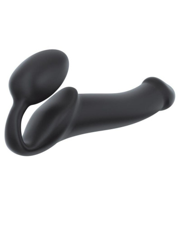 Безремневий страпон Strap-On-Me Black L, повністю регульований, діаметр 3,7см