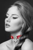 фото Чокер с замочком-сердечком Bijoux Pour Toi - HEART LOCK Red, экокожа
