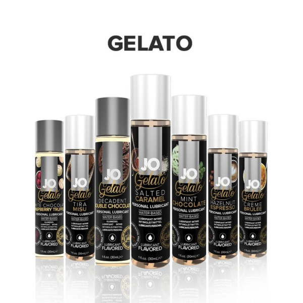 купить Смазка на водной основе System JO GELATO Salted Caramel (30 мл) без сахара, парабенов и гликоля
