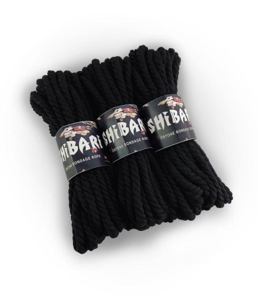купить Хлопковая веревка для Шибари Feral Feelings Shibari Rope, 8 м черная