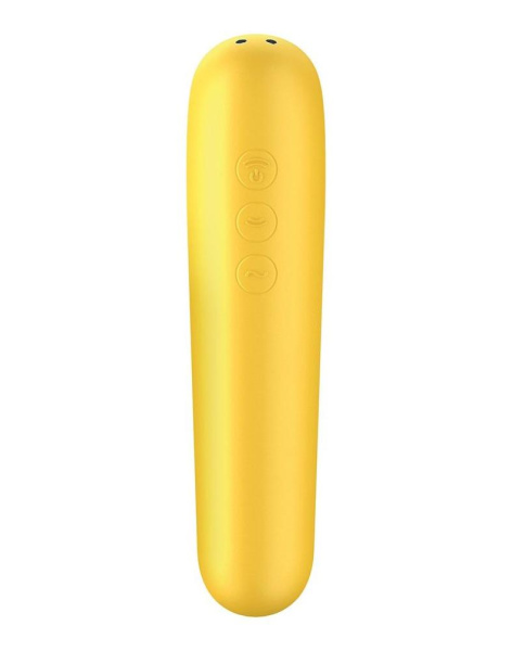 купити Смарт вібратор та вакуумний стимулятор 2-в-1 Satisfyer Dual Love Yellow