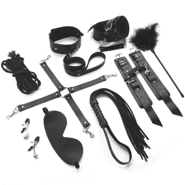 купить Набор Art of Sex - BDSM Set  Leather, 10 предметов, натуральная кожа, Черный