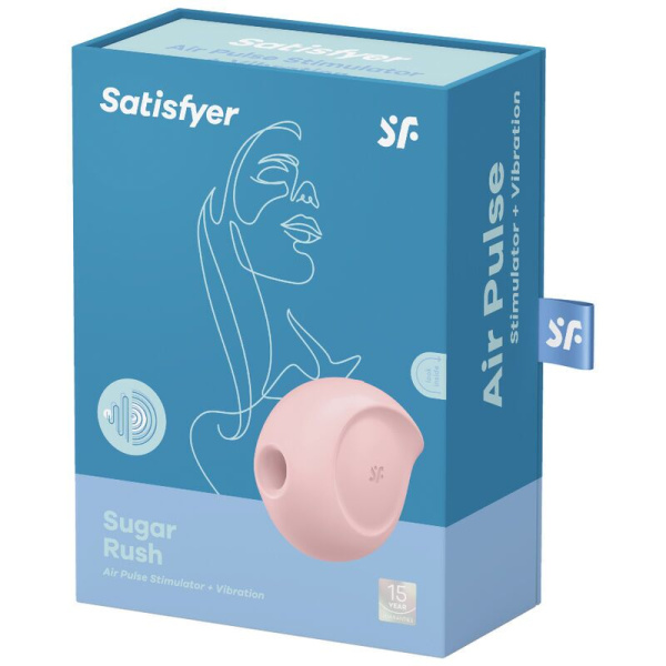 купити Вакуумний кліторальний стимулятор із вібрацією Satisfyer Sugar Rush Rose