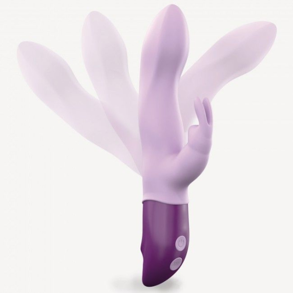 купить Вибратор-кролик Love To Love Hello Rabbit Violet с гибким стволом и стимуляцией точки G, 2 мотора