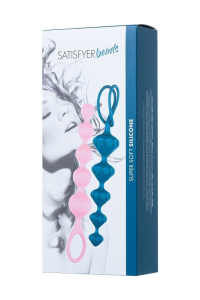 купити Набір анальних намиста Satisfyer Beads Colored, силікон, макс. діаметр 3,3см та 3,5см