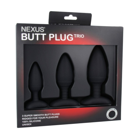фото Набор анальных пробок Nexus Butt Plug Trio, макс. диаметр 3–4–5 см  || фото Набір анальних пробок Nexus Butt Plug Trio, макс. діаметр 3–4–5 см 