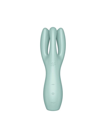 фото Клиторальный вибратор Satisfyer Threesome 3 Mint с тремя пальчиками  || фото Кліторальний вібратор Satisfyer Threesome 3 Mint з трьома пальчиками 