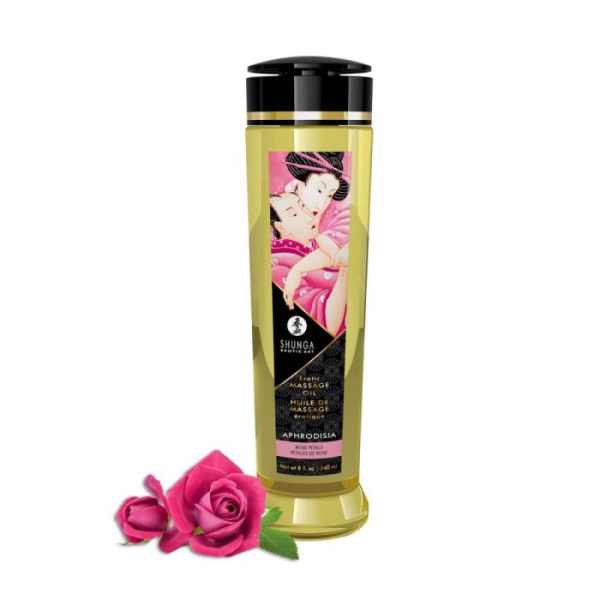 купить Массажное масло Shunga Aphrodisia - Roses (240 мл) натуральное увлажняющее