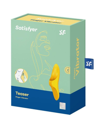 фото Вибратор на палец Satisfyer Teaser Dark Yellow  || фото Вібратор на палець Satisfyer Teaser Dark Yellow 