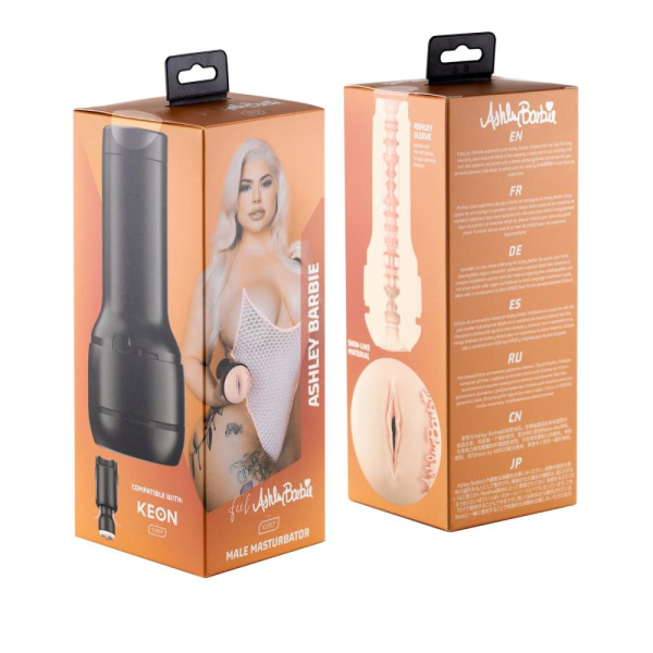 купить Мастурбатор Kiiroo Feel Ashley Barbie, копия вагины порнозвезды