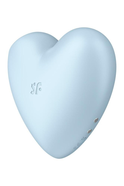 купить Вакуумный стимулятор-сердечко с вибрацией Satisfyer Cutie Heart Blue