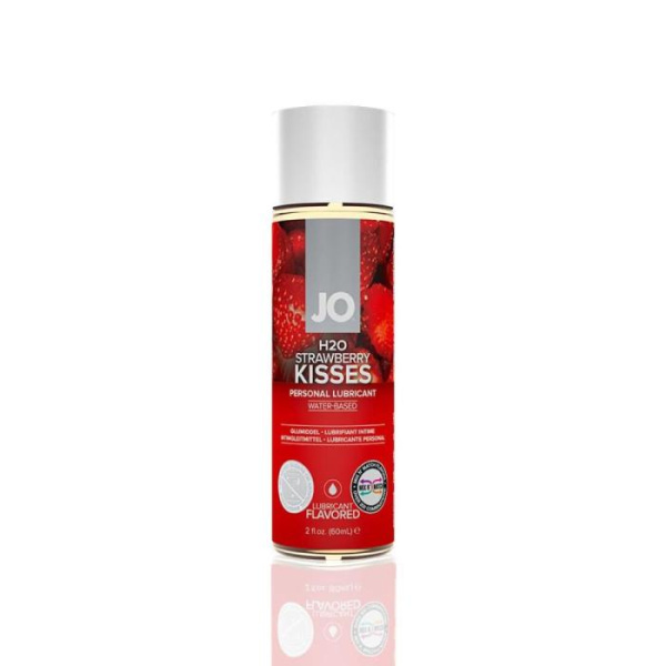 купить Смазка на водной основе System JO H2O - Strawberry Kiss (60 мл) без сахара, растительный глицерин