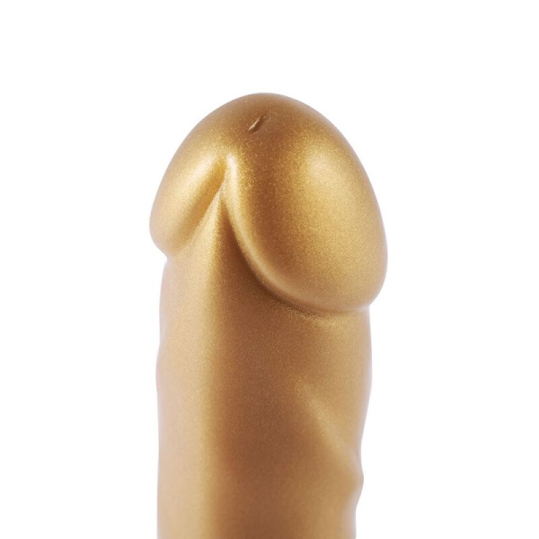 купить Золотой фаллоимитатор Hismith 6.8″ Golden Silicone Dildo, система KlicLok