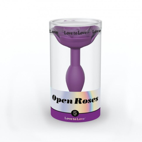 купить Силиконовая анальная пробка Love To Love OPEN ROSES S SIZE - PURPLE RAIN