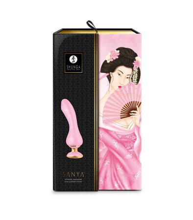 Вібратор для точки G Shunga Sanya Light Pink, гнучкий стовбур