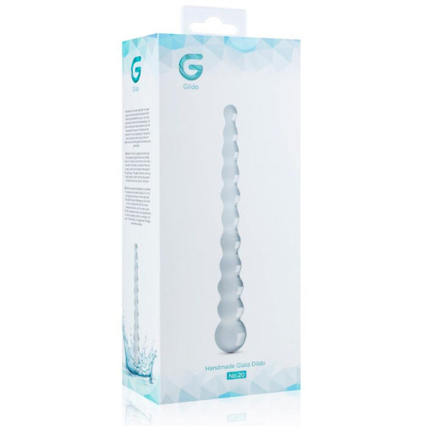 купить Стеклянный дилдо в виде бусин Gildo Glass Dildo No. 20