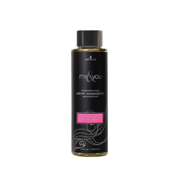 купити Масажна олія Sensuva — Me&You Pink Grapefruit & Vanilla Bean (125 мл) з феромонами