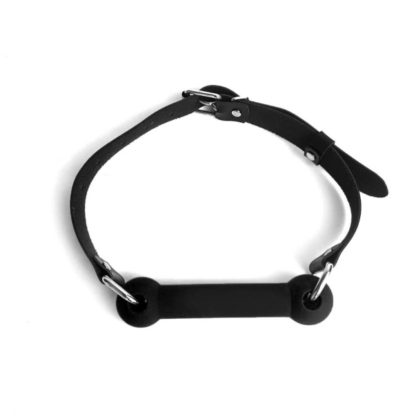 купить Кляп Палка, силикон и натуральная кожа, Art of Sex - Gag Stick Silicon, Черный