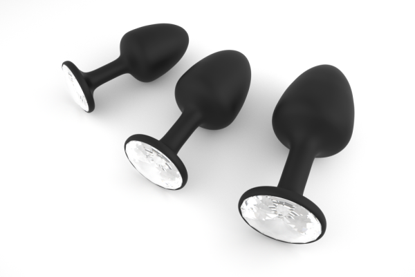 купить Анальная пробка Dorcel Geisha Plug Diamond M с шариком внутри, создает вибрации, макс. диаметр 3,2см