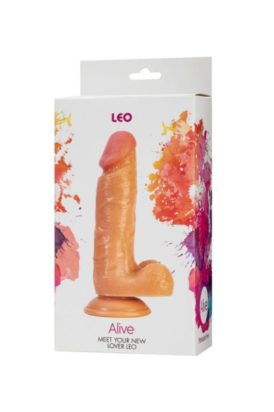 купить Фаллоимитатор с мошонкой Alive Leo, диаметр 3,8см, ПВХ