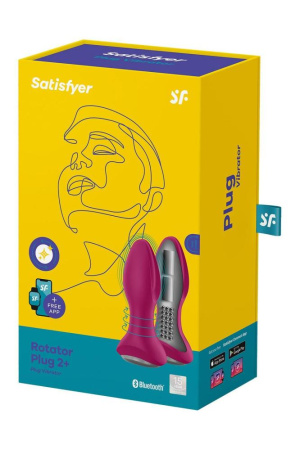 фото Анальная смарт вибропробка с жемчужным массажем Satisfyer Rotator Plug 2+ Violet  || фото Анальна смарт вібропробка із перлинним масажем Satisfyer Rotator Plug 2+ Violet 