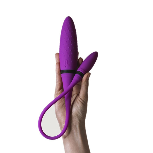 купить Вибратор двусторонний Adrien Lastic AD-2 с пультом LRS