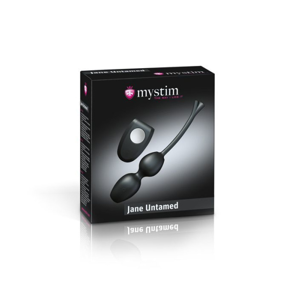 купить Вагинальные шарики для миостимуляции Mystim Jane Untamed Vibe с вибрацией и пультом ДУ