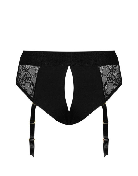 купити Мереживні труси для страпону з підв'язками для панчох Strap-On-Me DIVA HARNESS - XL