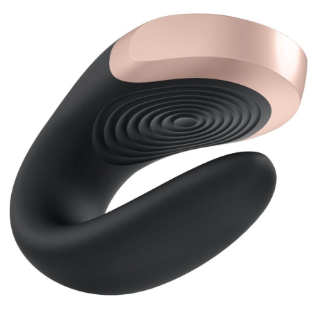фото Смарт-вибратор для пар Satisfyer Double Love (Black)  || фото Смарт-вібратор для пар Satisfyer Double Love (Black) 