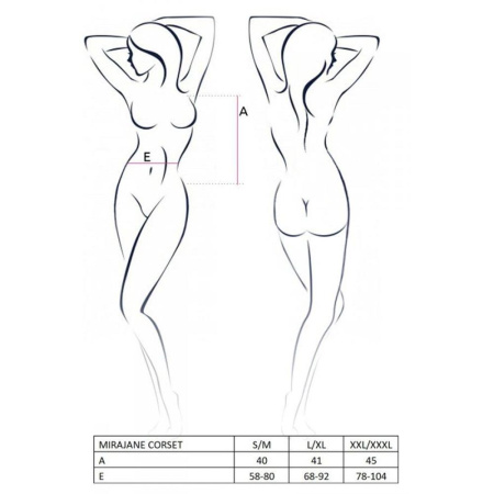 фото MIRAJANE CORSET black XXL/XXXL - Passion Exclusive  || фото MIRAJANE CORSET black XXL/XXXL - Passion Exclusive 