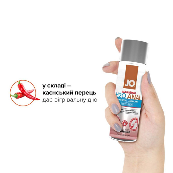 купить Анальная смазка System JO ANAL H2O - WARMING (60 мл) разогревающая, на водной основе