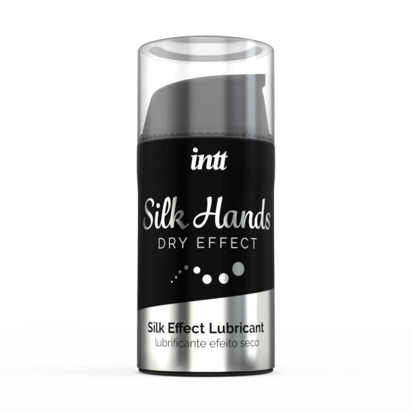 купить Ульта-густая силиконовая смазк Intt Silk Hands (15 мл) с матовым эффектом, шелковистый эффект