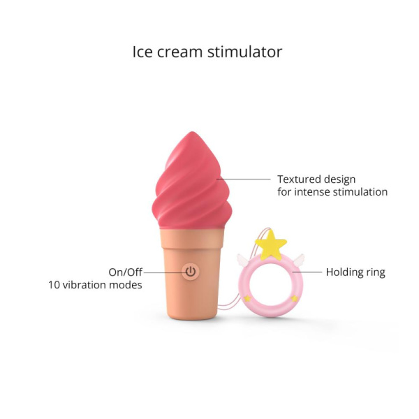 купить Вибратор-мороженое Love To Love CAND'ICE — RASPBERRY JOLLY
