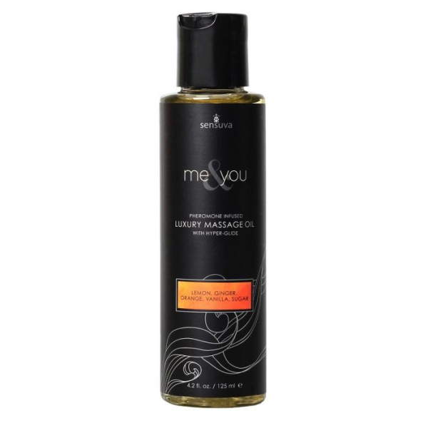 купити Масажна олія Sensuva — Me&You Lemon, Ginger, Orange, Vanilla & Sugar (125 мл) з феромонами